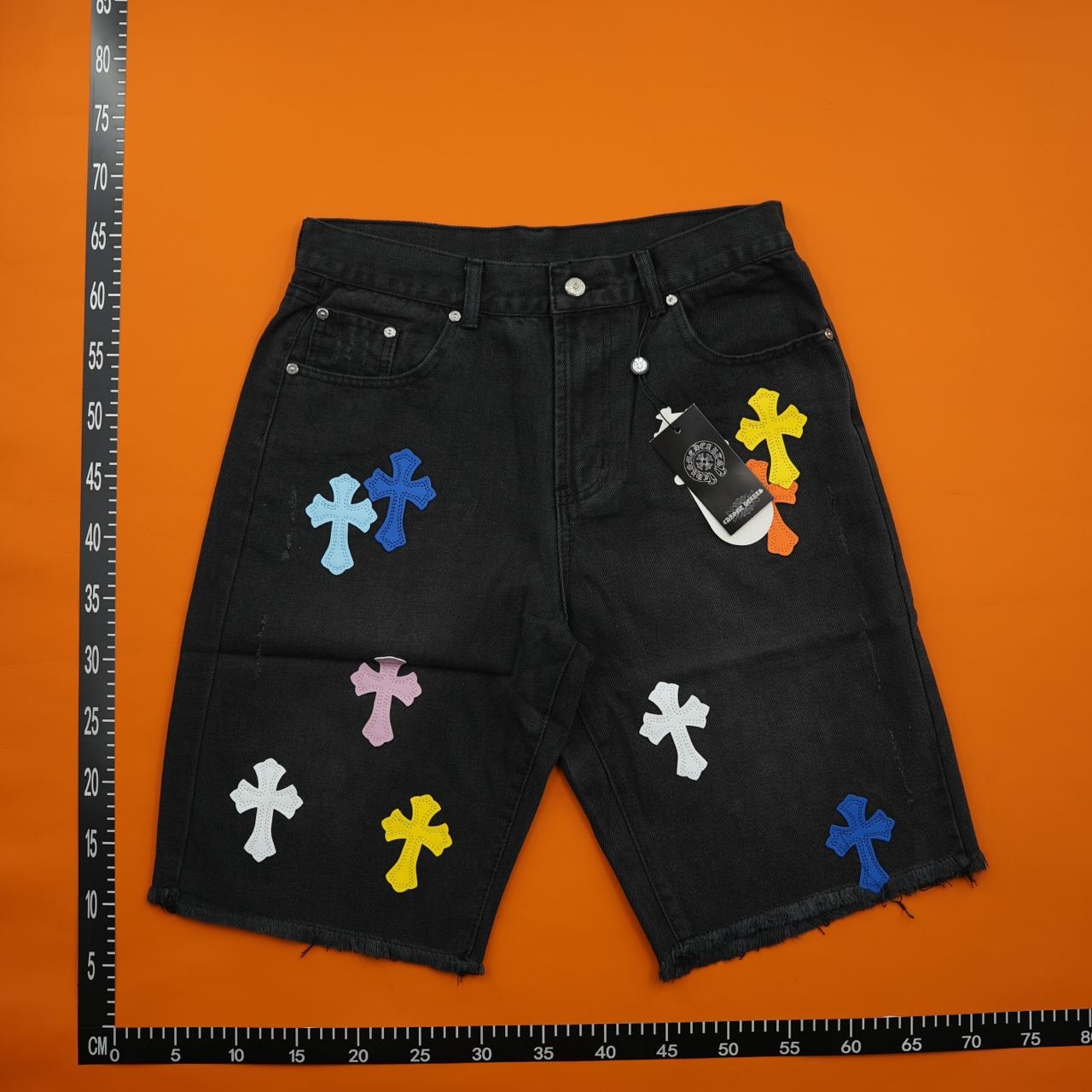 Chrome Hearts Jeans Short     -4