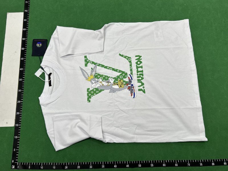 Louis Vuitton T-Shirts [Multiple Designs Including Monogram, Rainbow Logo, and Embroidered LV] -2