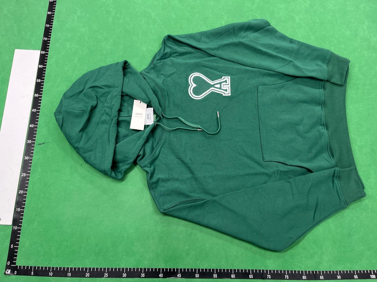 AMI Paris Heart Logo Hoodie -4
