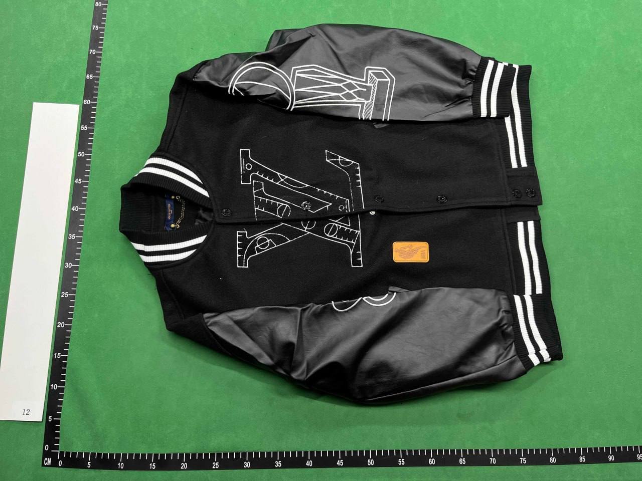 Off-White Arrow Print Denim Jacket [Varsity & LV Style] -2