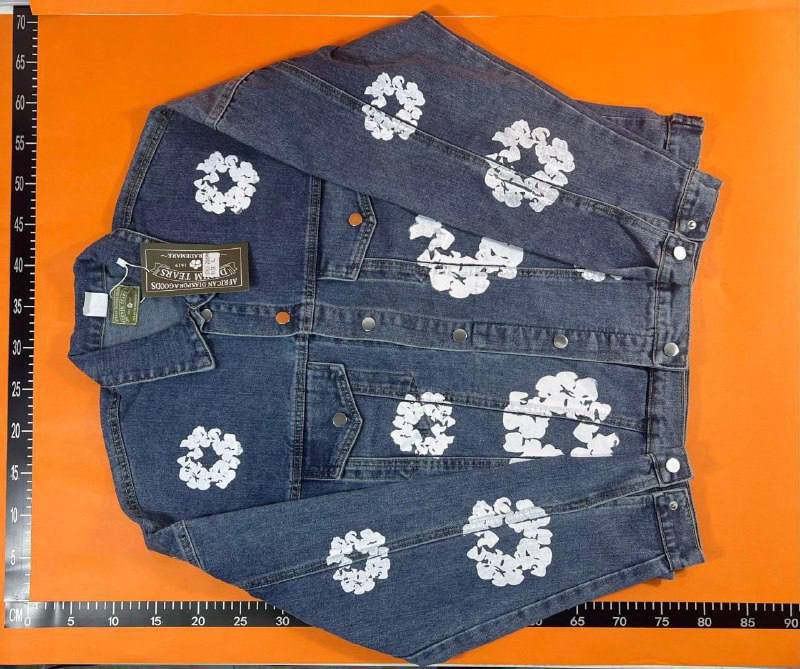Denim Tears Flower Print Denim Jackets and Pants [3 Colors Available] -1