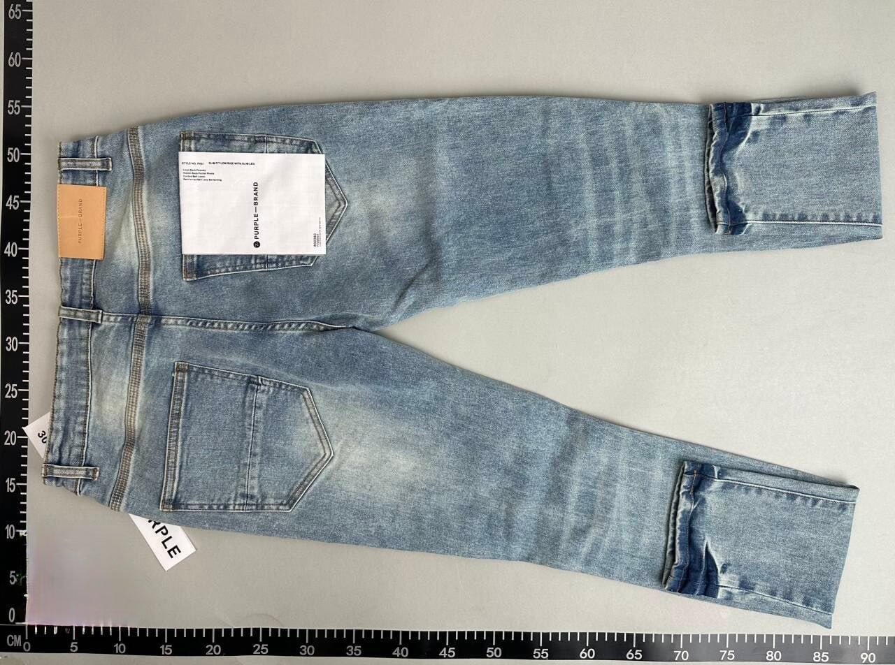 Purple-Brand Distressed Skinny Jeans -2