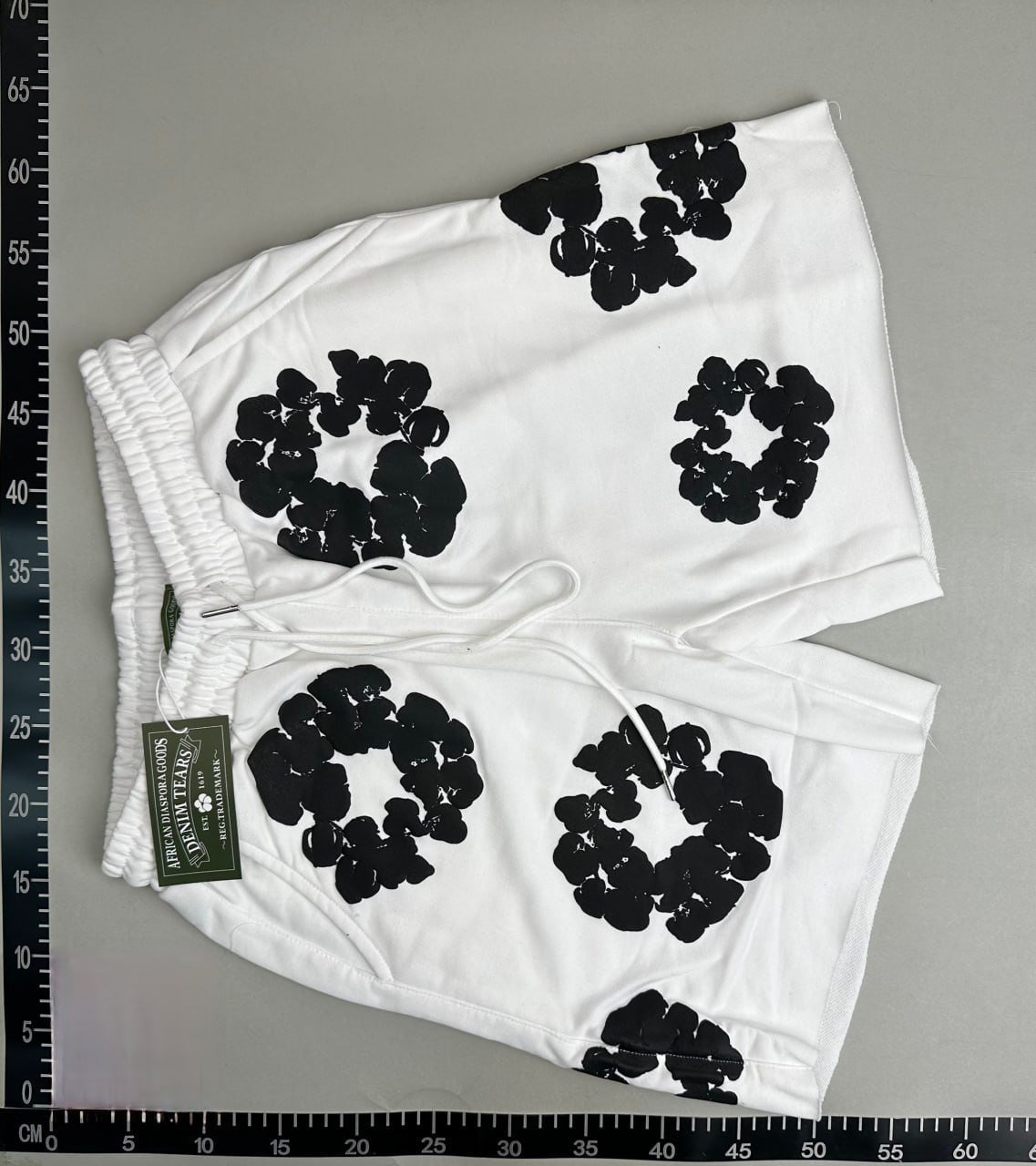  DENIM TEARS Flower Print T-Shirt/Shorts Set -2