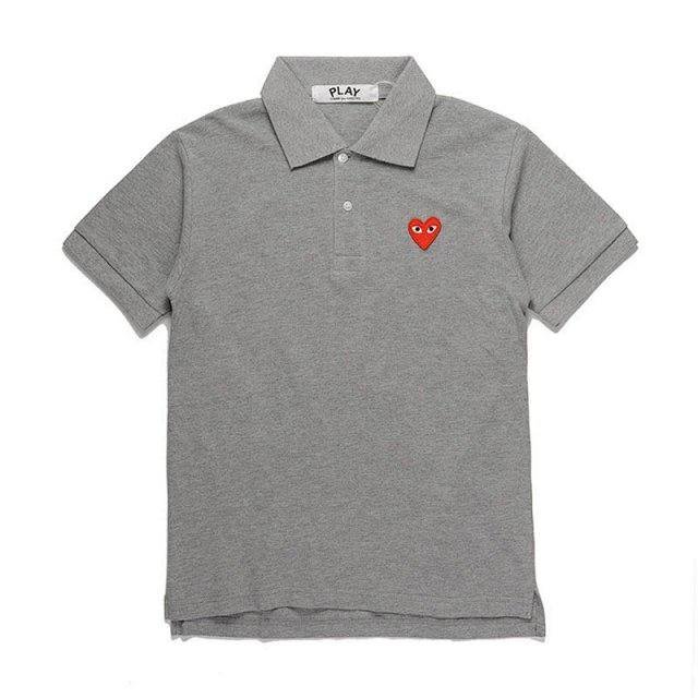  Comme des Garçons PLAY Heart Logo Polo Shirt -3