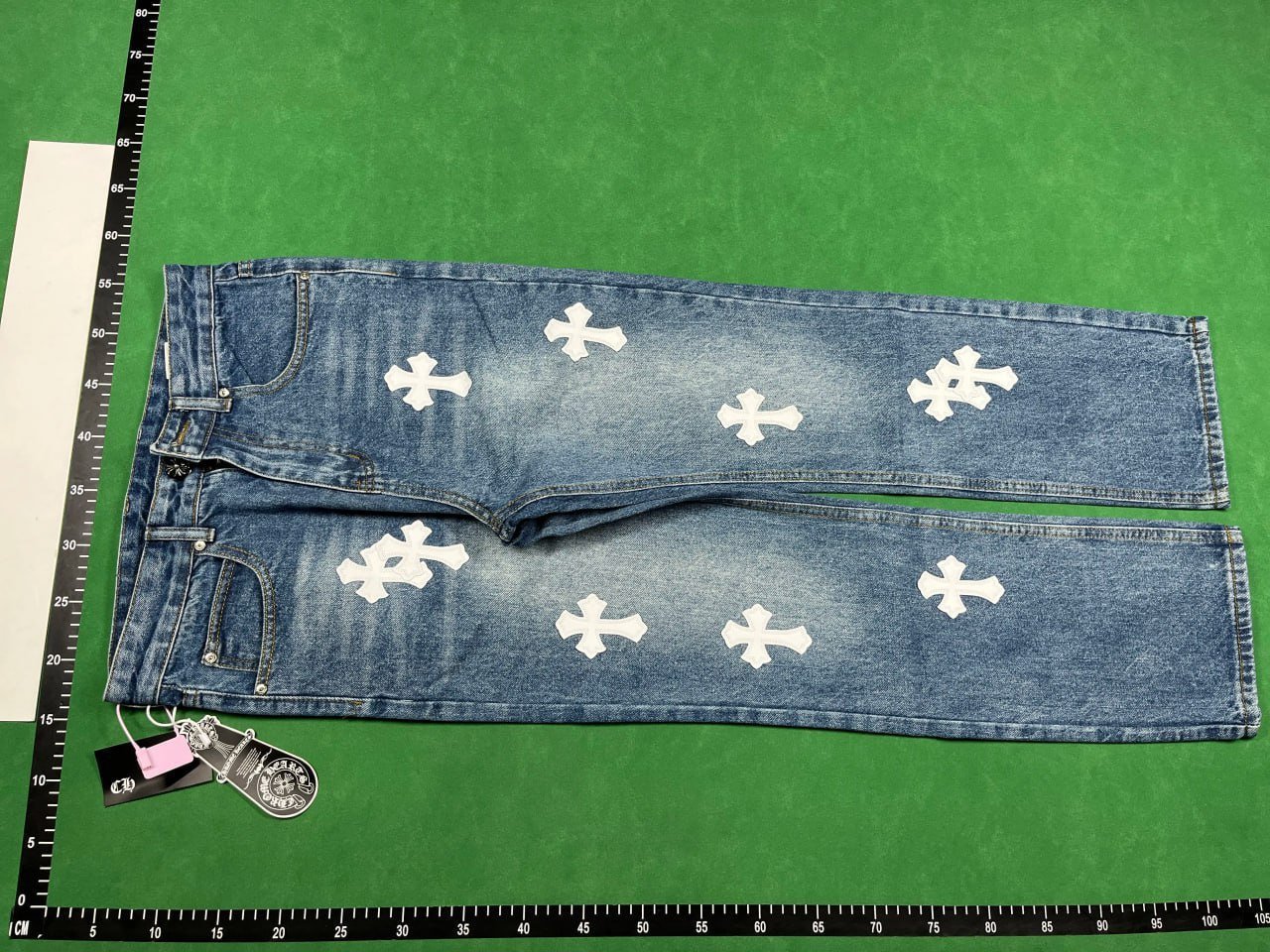  Chrome Hearts Cross Patch Jeans -2