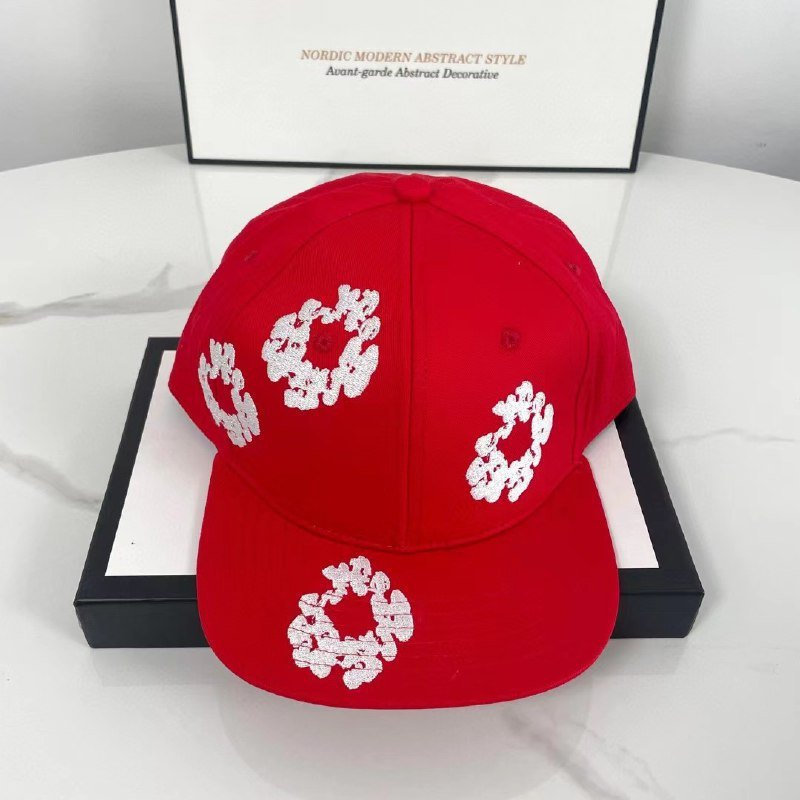  Denim Tears Wreath Print Cap -2