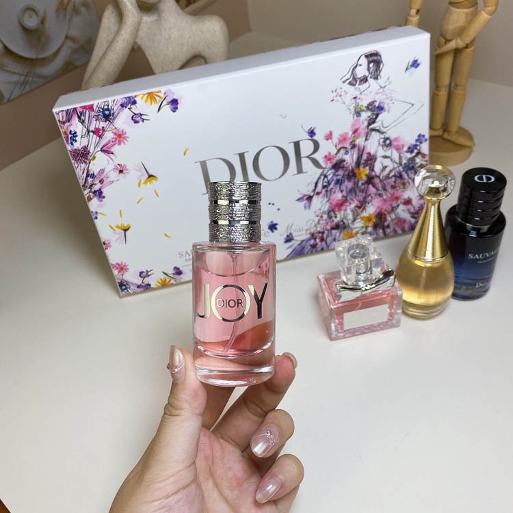 Dior perfume 4-piece set color flower version -6