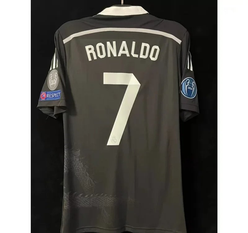 Real Madrid short-sleeved fan version of Ronaldo football jersey (13 style)-1252                   -4