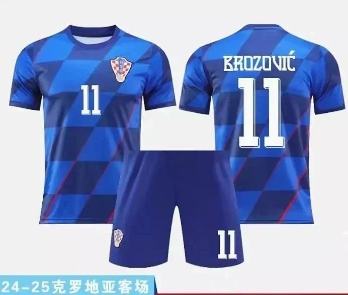 2024 European Cup Croatia Modric Perisic Same Jersey-1092                   -2