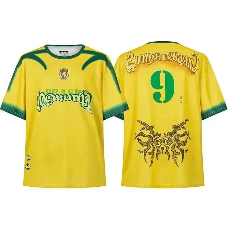 Men's football uniform loose mesh sports jersey-1119                   -1