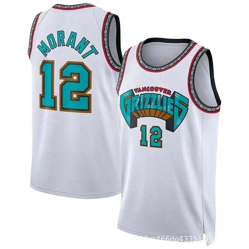 NBA Fashion Morant basketball vest men's jersey-1927                   -2