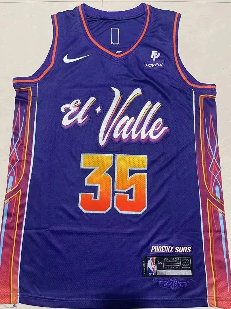 NBA Durant loose breathable purple sleeveless basketball vest jersey-1948                   -3