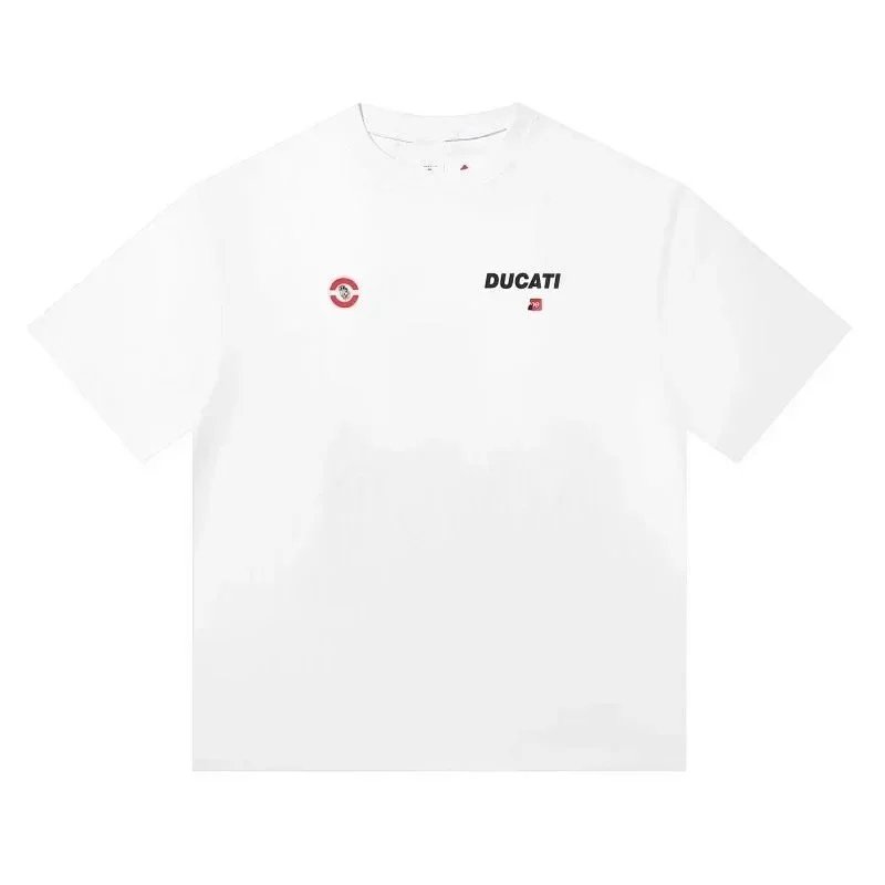Supreme DUCATI joint SOCCER JERSEY Logo letter print loose short-sleeved football T-shirt-2792                   -5