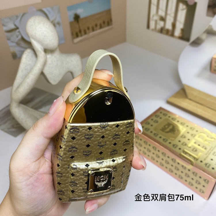 MCM Gold Backpack Perfume-3157                   -5
